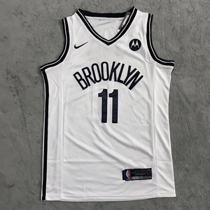 篮网11号欧文白色球衣 nba刺绣篮球服球衣篮球男球衣t恤球