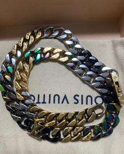 lv项链 淬火古巴链极品成色  chain links pa