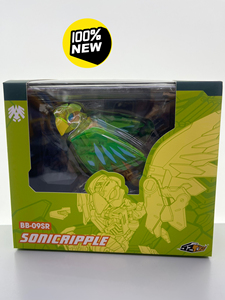 52toys猛兽匣 wf2019会场限定版音速波纹绿鹦鹉机甲