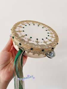 500人付款淘宝梦芭蕾手工制作艾斯米拉达儿童铃鼓道具表演手鼓比赛