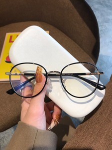 闲置全新小蜜蜂金胶内圈金属光学眼镜架 欧阳娜娜同款眼镜框 包