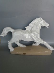 石湾公仔 大丰唐范安琪大师限量版作品骏马马到成功