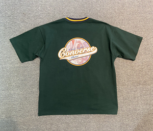 匡威 正品全棉短袖t恤 光我 墨绿色刺绣77印花 面料柔软透气