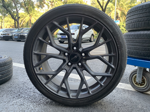 思域18寸轮毂,台湾atm大牌轮毂,旋压轻量化,使用不到1年