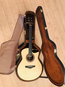 日本手工指弹原声吉他fujii