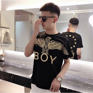 网红t恤男潮牌社会人精神小伙短袖情侣潮流韩版衣服boy半袖春