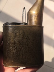 古董老烟具,水烟,烟袋锅纯铜老物件480元!烟枪一米长,88