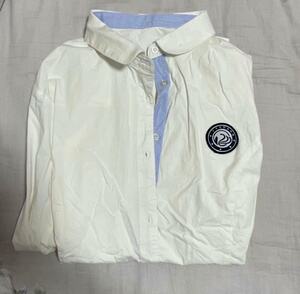 上实剑桥女生校服 白色长袖衬衫