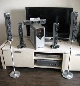 山水5.1音响,8寸有源低音炮音箱的型号gs-6000(81