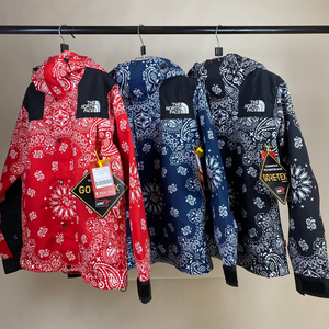 14fw联名腰果花冲锋衣秋冬季潮牌夹克户外登山防水情侣外套