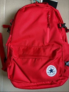 #Converse/匡威 全新红色双肩包书包，作品图片视频都