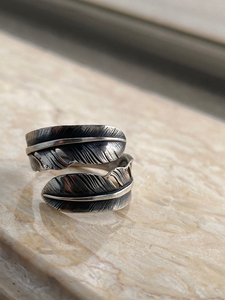 高桥吾郎goros双羽毛戒指l