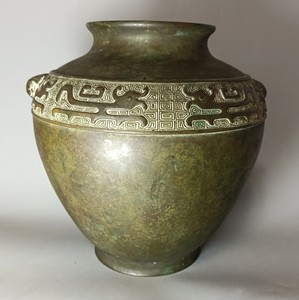 回流铜器铜花瓶铜尊花觚民国创汇回流收藏老物