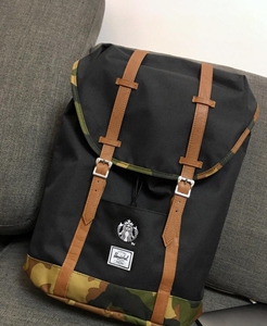 herschel星巴克双肩包