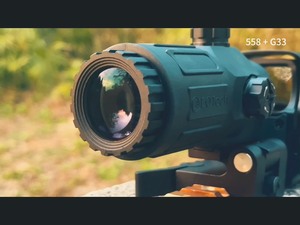 突鹰558全息瞄准镜寻鸟镜吃鸡同款红点瞄准器四变点G33倍镜