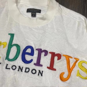 巴宝莉卫衣彩虹