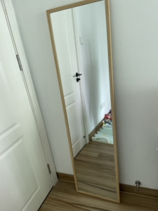 nitori买的镜子,立体穿衣镜不变形,清晰,150*40的