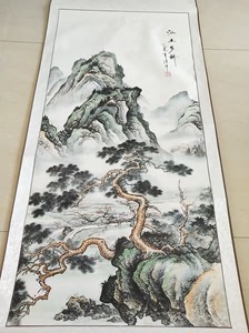 刘继伟 山水画卷轴已装裱作品