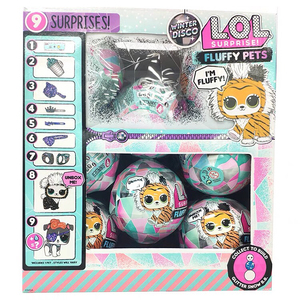 lol惊喜娃娃 新款冬季迪斯科拆拆球毛毛宠物美国盲盒 559