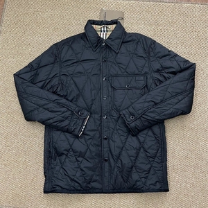 burberry巴宝莉男士双面穿棉服外套,经典菱格翻领,内衬
