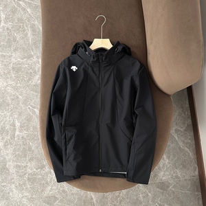 descente迪桑特男士秋季新款连帽拉链休闲通勤夹克外套