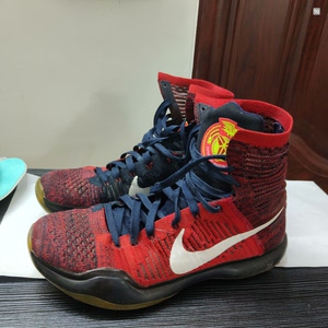 出一双科比10 zk10 44码 高帮精英usa美国队红 后