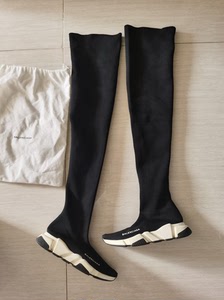 balenciaga巴黎世家过膝弹力袜靴,黑色35码,几乎可