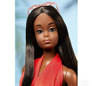 芭比娃娃马里布复刻珍藏版沙滩泳装嘟嘟嘴 黑人礼盒