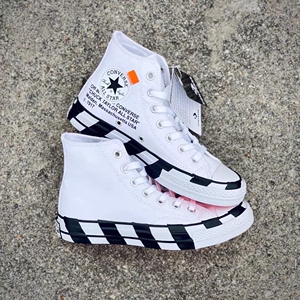 正品off-white黑白阴阳ow 2.0联名star匡威1