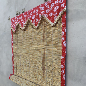 芦苇帘子批发大卷芦苇帘饭店装修帘墙面装饰帘田园风格农家乐草帘