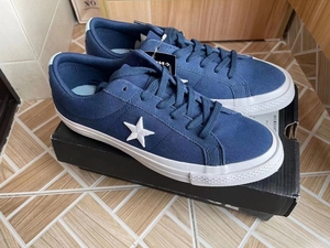 全新 正品匡威one star蓝色星星板鞋38.