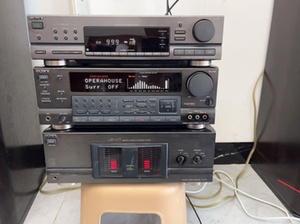 索尼sony lbt-a77组合音响前后级功放加收音头一套