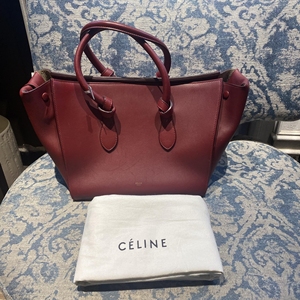 celine瑟琳/思琳秋千包枣红色