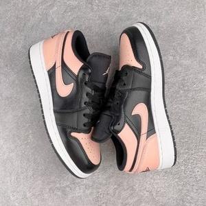 正品乔丹 aj1 耐克 低帮 黑粉脚趾 553560-034