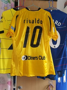 雅典AEK球衣 07/08赛季 里瓦尔多 主场球衣 球员版。