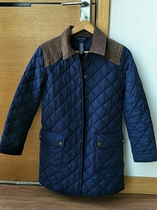 ralph lauren 拉夫劳伦棱格女中长棉衣,孟加拉国产