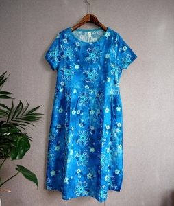 瓷语棉麻连衣裙