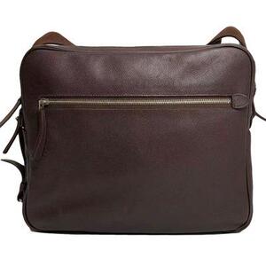 5新]爱马仕荔枝纹牛皮单肩斜挎包男包相机包