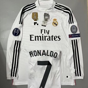 1415皇马主场球衣 长袖皇马c罗球衣 本泽马莫德里奇 可印