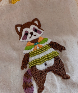 手工动物刺绣绣片布贴绣花衣服绣补