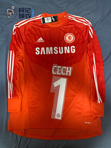 【球迷版l】切尔西切赫门将1415主场欧冠杯赛字长袖球衣