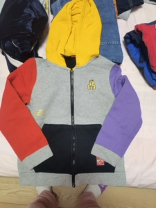 nike欧文外套kyrie百家衣乙亥年连帽拼接篮球外套 aj