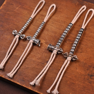 藏银配饰装饰挂件文玩手串星月金刚凤眼菩提子侧挂藏式风格