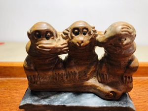 同款货源cmshouz淘宝日本根付把件鼠来宝雕刻木雕 光玉吉川0人