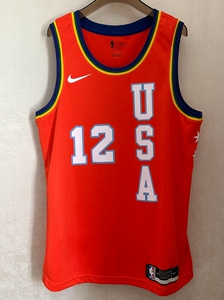 贾-莫兰特耐克nba孟菲斯灰熊新秀赛球衣 l码