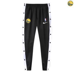 nba出场裤湖人勇士各个球队排扣裤篮球全开裤子男士训练热身裤