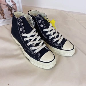 converse匡威1970s软蓝底黑色高帮纺布板鞋
