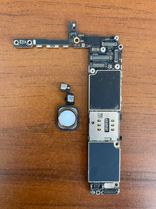 苹果6s plus主板 套件板,数据线模式 刷机到19%不动