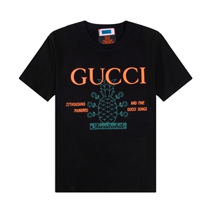 自购正品奢侈品gucci古驰男士休闲短袖t恤男女同款潮男潮女