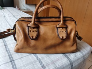 whichi 唯驰古色 牛皮包 女包 俩用款(手提/斜挎)